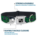 Dog Bone Seatbelt Buckle Collar - Circuit Board