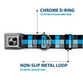 Load image into Gallery viewer, Dog Bone Seatbelt Buckle Collar - Checker Mosaic Blue