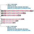 Load image into Gallery viewer, Dog Bone Seatbelt Buckle Collar - Crown Princess Oval Baby Pink/Baby Blue