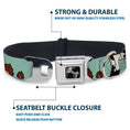 Load image into Gallery viewer, Dog Bone Seatbelt Buckle Collar - Cow Poops Color