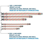 Dog Bone Seatbelt Buckle Collar - Diamonds White/Multi Neon