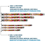 Dog Bone Seatbelt Buckle Collar - Death Before Dishonor Pink