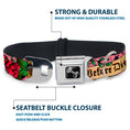 Load image into Gallery viewer, Dog Bone Seatbelt Buckle Collar - Death Before Dishonor Pink