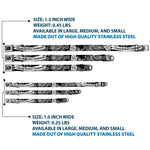 Dog Bone Seatbelt Buckle Collar - Death Before Dishonor Black/White