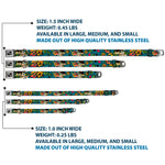 Dog Bone Seatbelt Buckle Collar - Death or Glory CLOSE-UP Gray