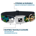 Load image into Gallery viewer, Dog Bone Seatbelt Buckle Collar - Death or Glory CLOSE-UP Gray