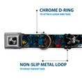 Load image into Gallery viewer, Dog Bone Seatbelt Buckle Collar - Dead Men Tell No Tales CLOSE-UP Turquoise
