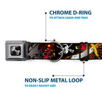 Dog Bone Seatbelt Buckle Collar - Dead Men Tell No Tales Black