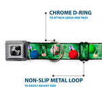 Dog Bone Seatbelt Buckle Collar - Decorated Tree