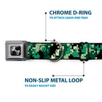 Dog Bone Seatbelt Buckle Collar - Digital Camo