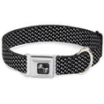 Load image into Gallery viewer, Dog Bone Seatbelt Buckle Collar - Dog Bone Black/White