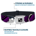 Load image into Gallery viewer, Dog Bone Seatbelt Buckle Collar - Diagonal Stripes Purples