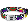 Load image into Gallery viewer, Dog Bone Seatbelt Buckle Collar - Eighties Boomboxes
