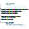 Load image into Gallery viewer, Dog Bone Seatbelt Buckle Collar - Eighties Shades Black/Neon