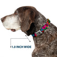 Load image into Gallery viewer, Dog Bone Seatbelt Buckle Collar - Eighties Shades Tapes Black/Neon