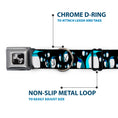 Load image into Gallery viewer, Dog Bone Seatbelt Buckle Collar - Emperor Penguins Gray/Blues