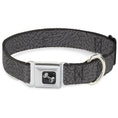 Load image into Gallery viewer, Dog Bone Seatbelt Buckle Collar - Elephant Crackle Grays