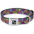 Load image into Gallery viewer, Dog Bone Seatbelt Buckle Collar - Flower Blossom