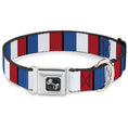 Load image into Gallery viewer, Dog Bone Seatbelt Buckle Collar - France Flags