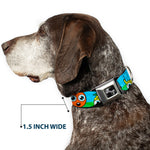 Dog Bone Seatbelt Buckle Collar - Fruit Cartoon
