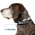 Load image into Gallery viewer, Dog Bone Seatbelt Buckle Collar - Fright Night White/Black/Red