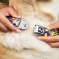 Load image into Gallery viewer, Dog Bone Seatbelt Buckle Collar - Flower Peace Power
