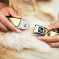 Load image into Gallery viewer, Dog Bone Seatbelt Buckle Collar - Fleur-de-Lis2 Stripes Tan/Orange/Brown/Green