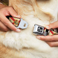 Load image into Gallery viewer, Dog Bone Seatbelt Buckle Collar - Florida Flags/Black