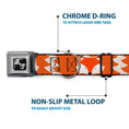 Load image into Gallery viewer, Dog Bone Seatbelt Buckle Collar - Fox Face/Tail Orange/Natural