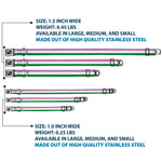 Dog Bone Seatbelt Buckle Collar - Flag Genderqueer Lavender/White/Green