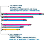 Dog Bone Seatbelt Buckle Collar - Flag Pansexual Pink/Yellow/Blue