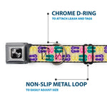 Dog Bone Seatbelt Buckle Collar - Flip Flops4 Sand/Multi Color