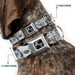 Dog Bone Seatbelt Buckle Collar - Gothic 1