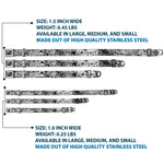 Dog Bone Seatbelt Buckle Collar - Gothic 1