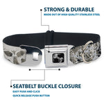 Dog Bone Seatbelt Buckle Collar - Gothic 1