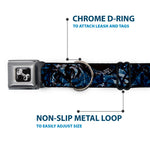 Dog Bone Seatbelt Buckle Collar - Gothic 5