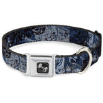 Dog Bone Seatbelt Buckle Collar - Gothic 5