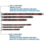 Dog Bone Seatbelt Buckle Collar - Gothic 6