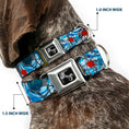 Load image into Gallery viewer, Dog Bone Seatbelt Buckle Collar - Gothic 7