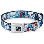 Dog Bone Seatbelt Buckle Collar - Gothic 7