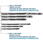 Dog Bone Seatbelt Buckle Collar - Grunge Gears Black/White