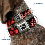 Dog Bone Seatbelt Buckle Collar - Grunge Gears Orange