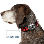 Dog Bone Seatbelt Buckle Collar - Grunge Gears Orange