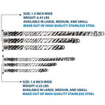 Dog Bone Seatbelt Buckle Collar - Grunge Tread Black/White