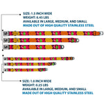 Dog Bone Seatbelt Buckle Collar - Green Dragons Smoking Purple