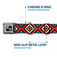 Load image into Gallery viewer, Dog Bone Seatbelt Buckle Collar - Geometric1 Black/Red/Tan/Brown/Baby Blue