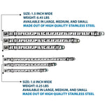 Dog Bone Seatbelt Buckle Collar - Girls Posing Film Strip White/Black