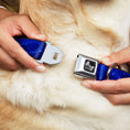 Load image into Gallery viewer, Dog Bone Seatbelt Buckle Collar - Galaxy Arch Blues/White