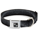 Dog Bone Seatbelt Buckle Collar - Galaxy Arch Black/Gray/White