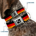 Load image into Gallery viewer, Dog Bone Seatbelt Buckle Collar - Germany Flag Weathered